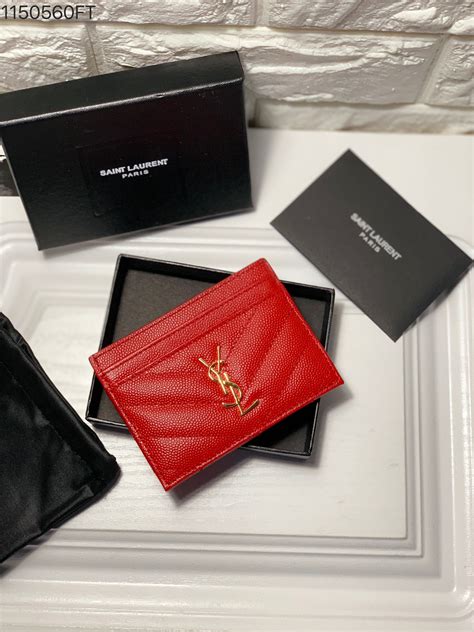 ysl card holder.|YSL card holder used.